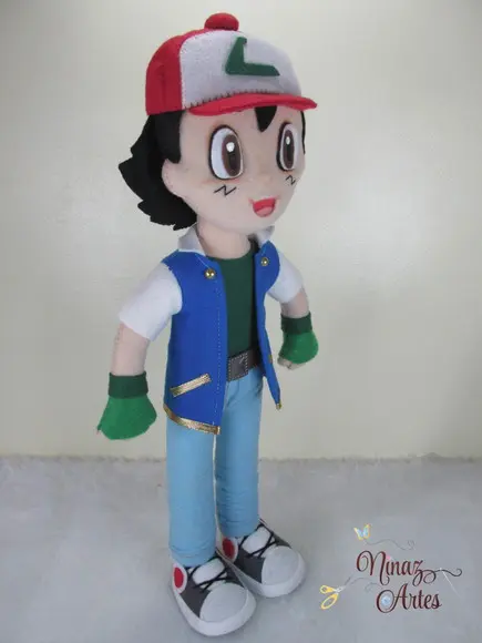 Boneco Ash - Tema Pokémon