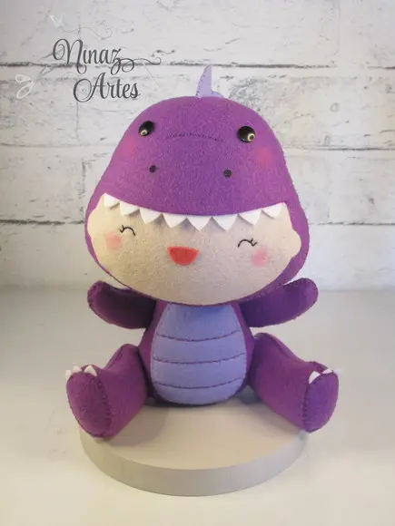 Boneco Baby Dino Girl - Tema Dinossauros