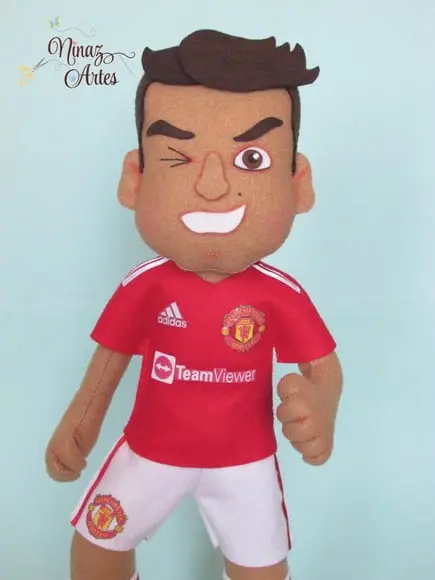 Boneco Cristiano Ronaldo - Jogador de Futebol