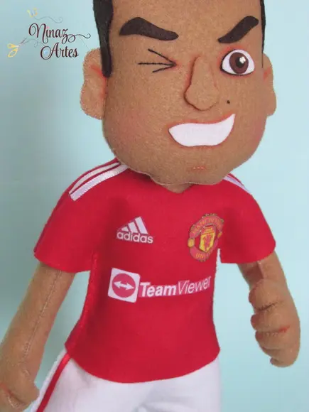 Boneco Cristiano Ronaldo - Jogador de Futebol