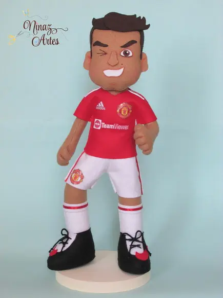 Boneco Cristiano Ronaldo - Jogador de Futebol
