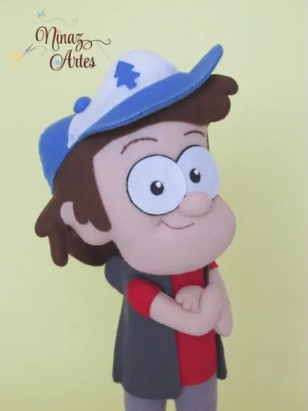 Boneco Dipper - Tema Gravity Falls