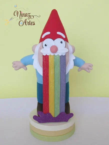 Boneco Duende do Arco Íris - Tema Gravity Falls