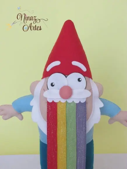 Boneco Duende do Arco Íris - Tema Gravity Falls