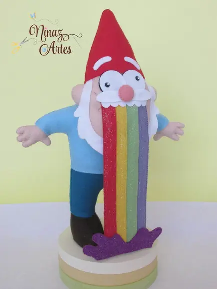 Boneco Duende do Arco Íris - Tema Gravity Falls