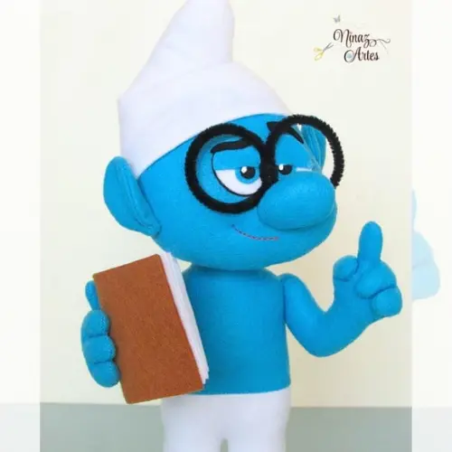 Boneco Gênio -Tema Os Smurfs