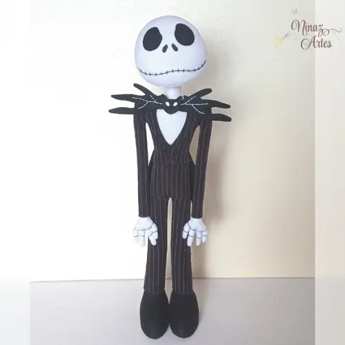 Boneco Jack Skellington - Tema o Estranho Mundo de Jack