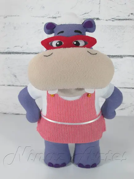 Boneco Hipopótamo Hallie - Tema Dra. Brinquedos