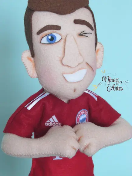 Boneco Lewandowski - Jogador de Futebol