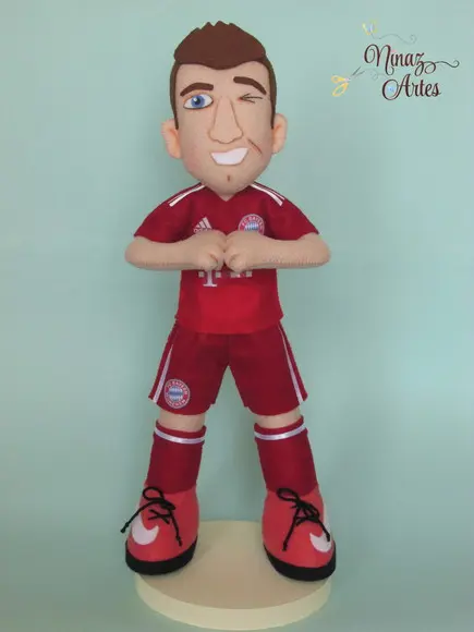 Boneco Lewandowski - Jogador de Futebol