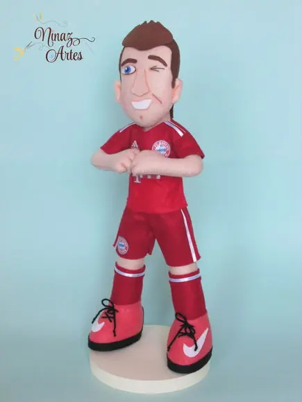 Boneco Lewandowski - Jogador de Futebol