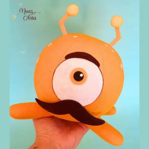 Boneco Marciano de Bigode - Tema Pocoyo