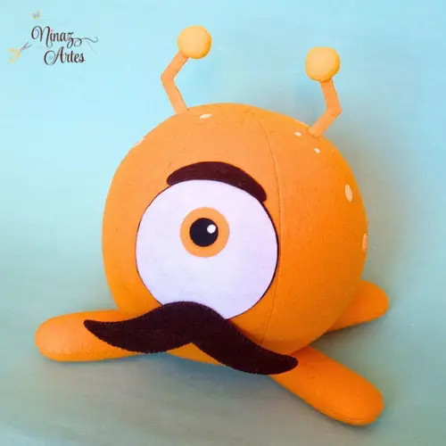 Boneco Marciano de Bigode - Tema Pocoyo