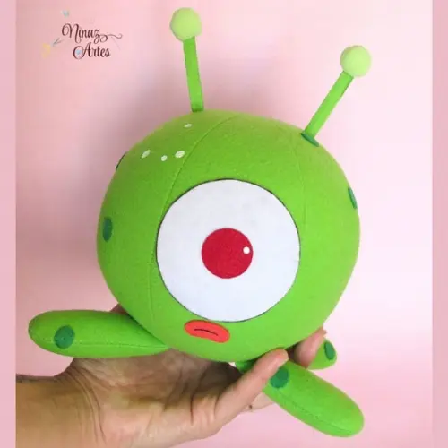 Boneco Marciano Verde - Tema Pocoyo