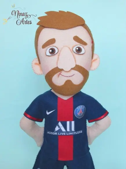 Boneco Messi - Jogador de Futebol
