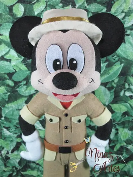 Boneco Mickey - Tema Mickey Safári