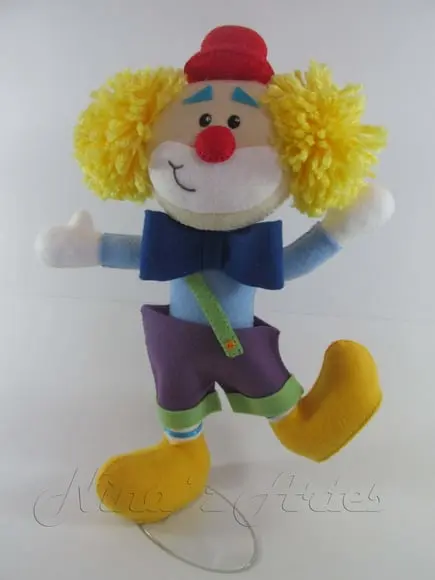 Boneco Palhaço Paçoquinha - Tema Circo