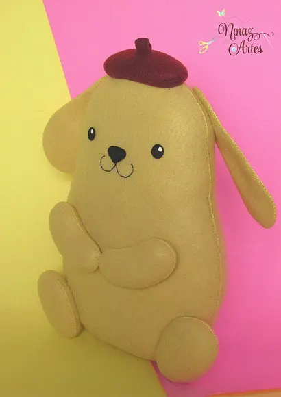 Boneco Pompompurin - Tema Hello Kitty