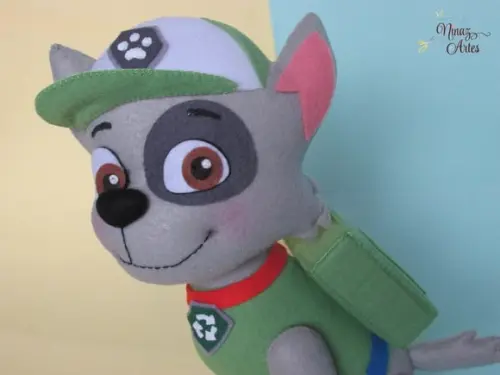 Boneco Rocky - Tema Patrulha Canina