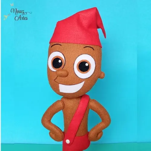 Boneco Saci Pererê -Tema Sítio do Picapau Amarelo