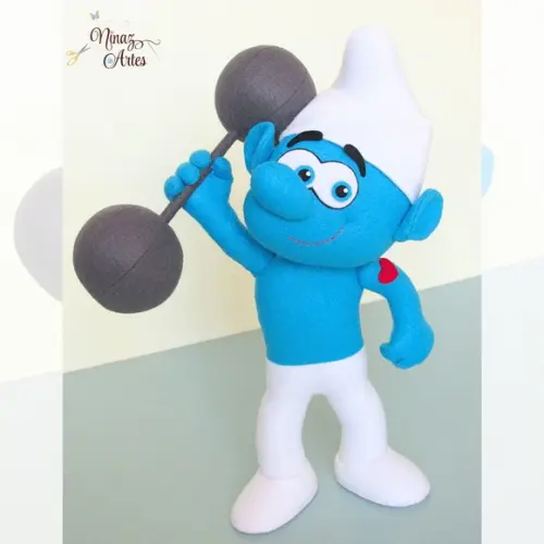 Boneco Robusto -Tema Os Smurfs
