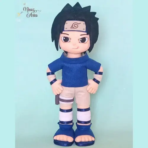Boneco Sasuke Uchiha - Tema Naruto