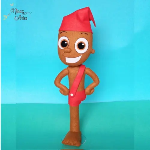Boneco Saci Pererê -Tema Sítio do Picapau Amarelo