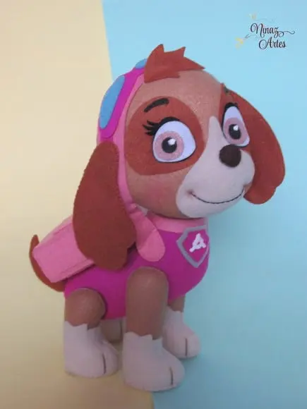 Boneco Skye - Tema Patrulha Canina