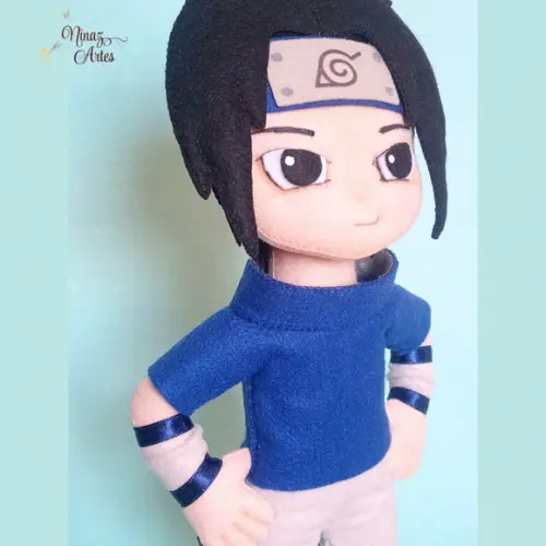 Boneco Sasuke Uchiha - Tema Naruto