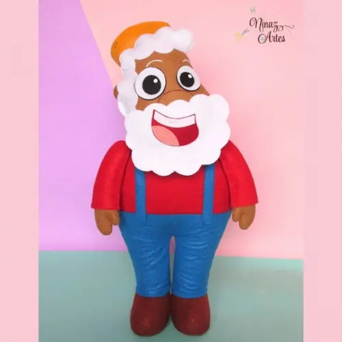 Boneco Tio Barnabé -Tema Sítio do Picapau Amarelo