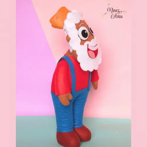 Boneco Tio Barnabé -Tema Sítio do Picapau Amarelo