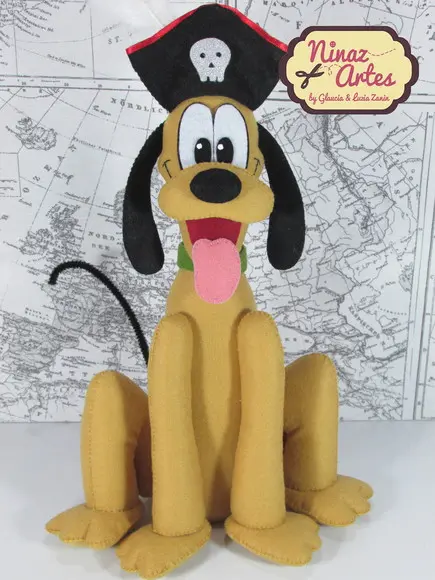 Cachorro Pluto - Tema Mickey Pirata