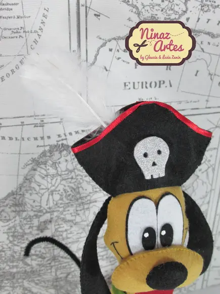 Cachorro Pluto - Tema Mickey Pirata