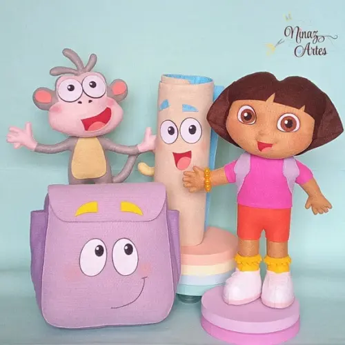 Dora Aventureira - Kit com 4 Personagens