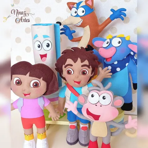 Dora Aventureira - Kit com 6 Personagens