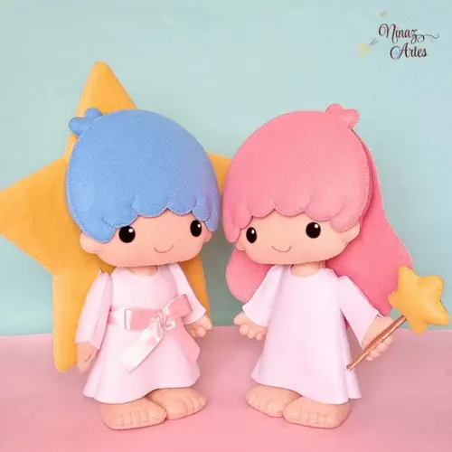 Dupla Kiki e Lala- Tema Hello Kitty