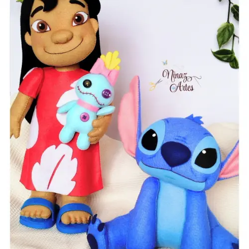 Dupla Lilo & Stitch - Bonecos Decorativos