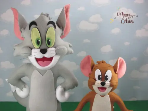 Dupla Tom e Jerry - Bonecos Decorativos