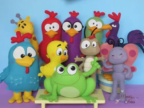 Galinha Pintadinha - Kit com 10 Personagens