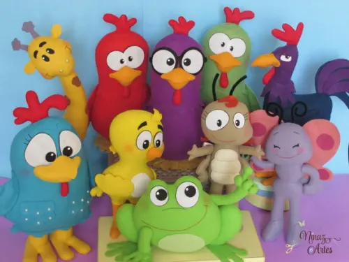 Galinha Pintadinha - Kit com 10 Personagens