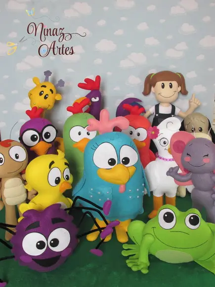 Galinha Pintadinha - Kit com 14 Personagens