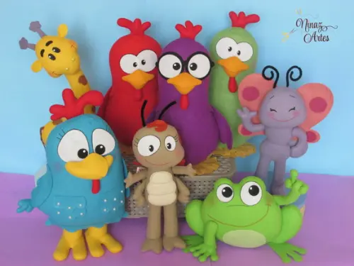 Galinha Pintadinha - Kit com 8 Personagens