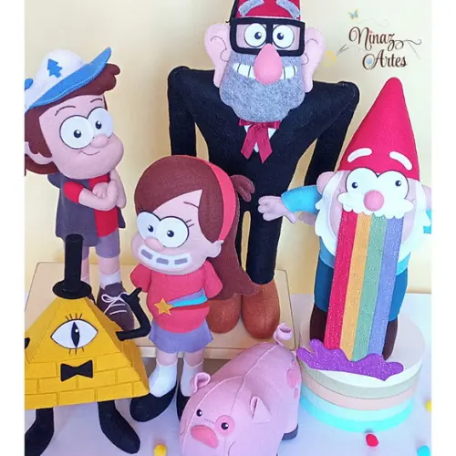 Gravity Falls - Kit com 6 Personagens