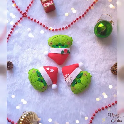 Grinch - Kit com 3 Pingentes de Natal