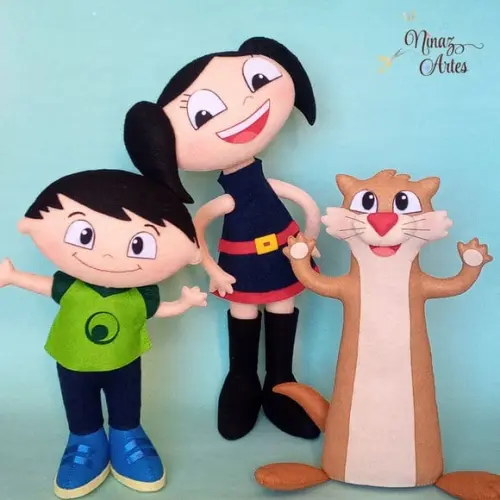Kit com 3 Personagens - Tema Show da Luna