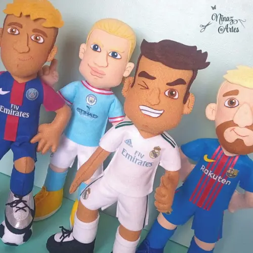 Kit com 4 Craques - Jogadores do Futebol