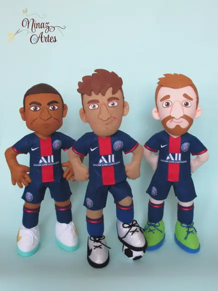 Kit com 6 Craques - Tema Jogadores de Futebol