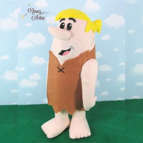 Kit Família Rubbles - com 3 Bonecos - Tema os Flintstones