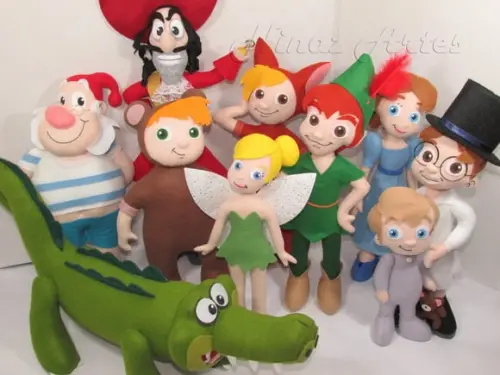 Kit Master com 10 Personagens - Tema Peter Pan