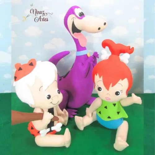 Kit Pedrita, Bambam e Dino - Tema Flintstones